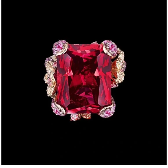 Cinderella Ruby Ring - Picture 2 of 4